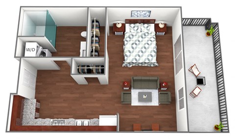 Galway Floorplan at Liffey on Snelling, St. Paul, 55104